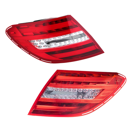 FOR 2011-2014 MERCEDES BENZ W204 TAIL LIGHTS C63 AMG STYLE