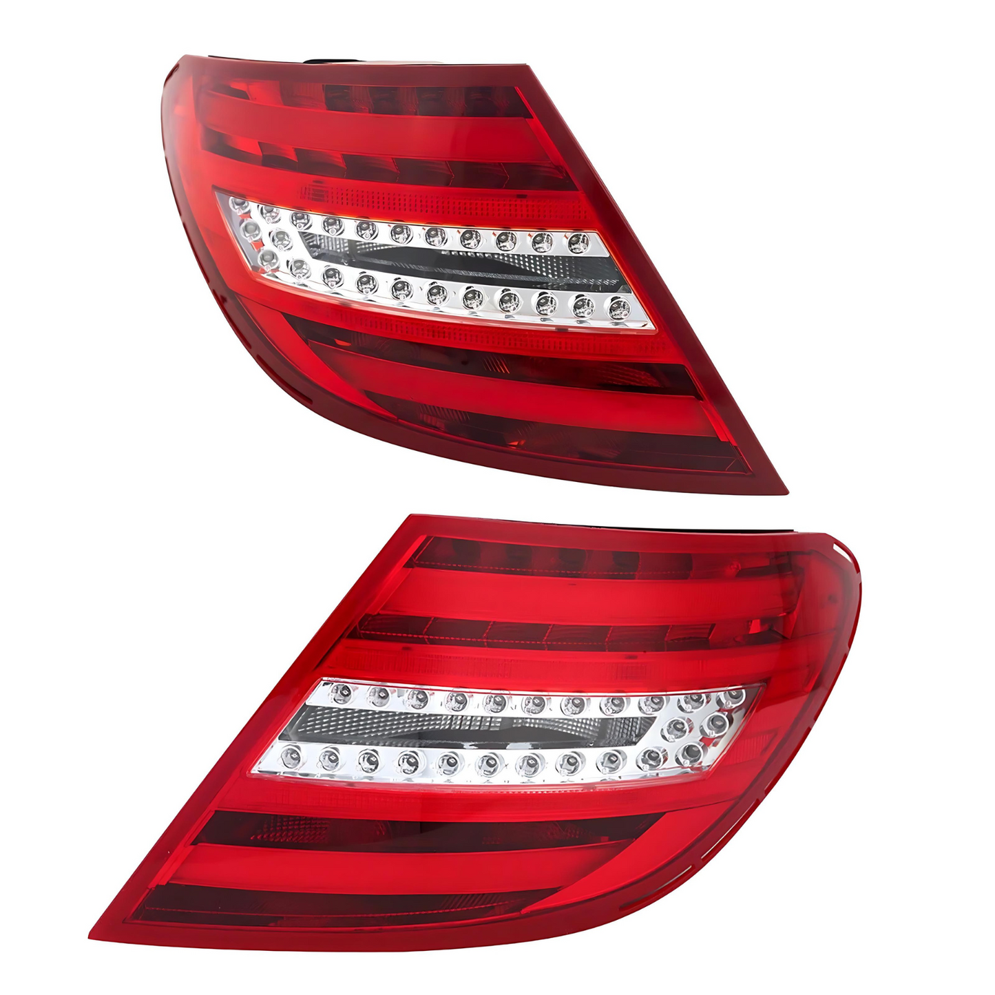 FOR 2011-2014 MERCEDES BENZ W204 TAIL LIGHTS C63 AMG STYLE
