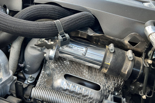 HPS Performance Turbo Resonator, Polished, 2016-2024 Lexus 2.0L Turbo, 17-131P