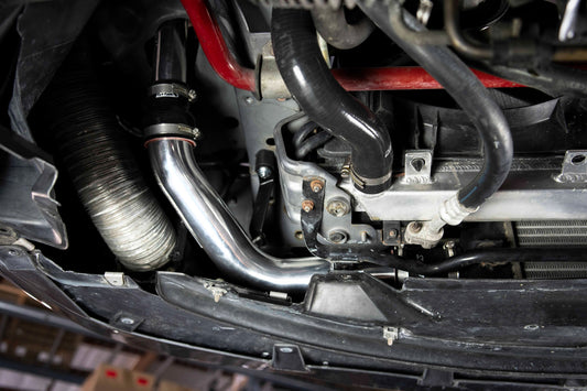 HPS Performance Intercooler Lower Hot Side and Cold Side Charge Pipe, Polished, 2004-2005 Mazda Mazdaspeed Miata 1.8L Turbo