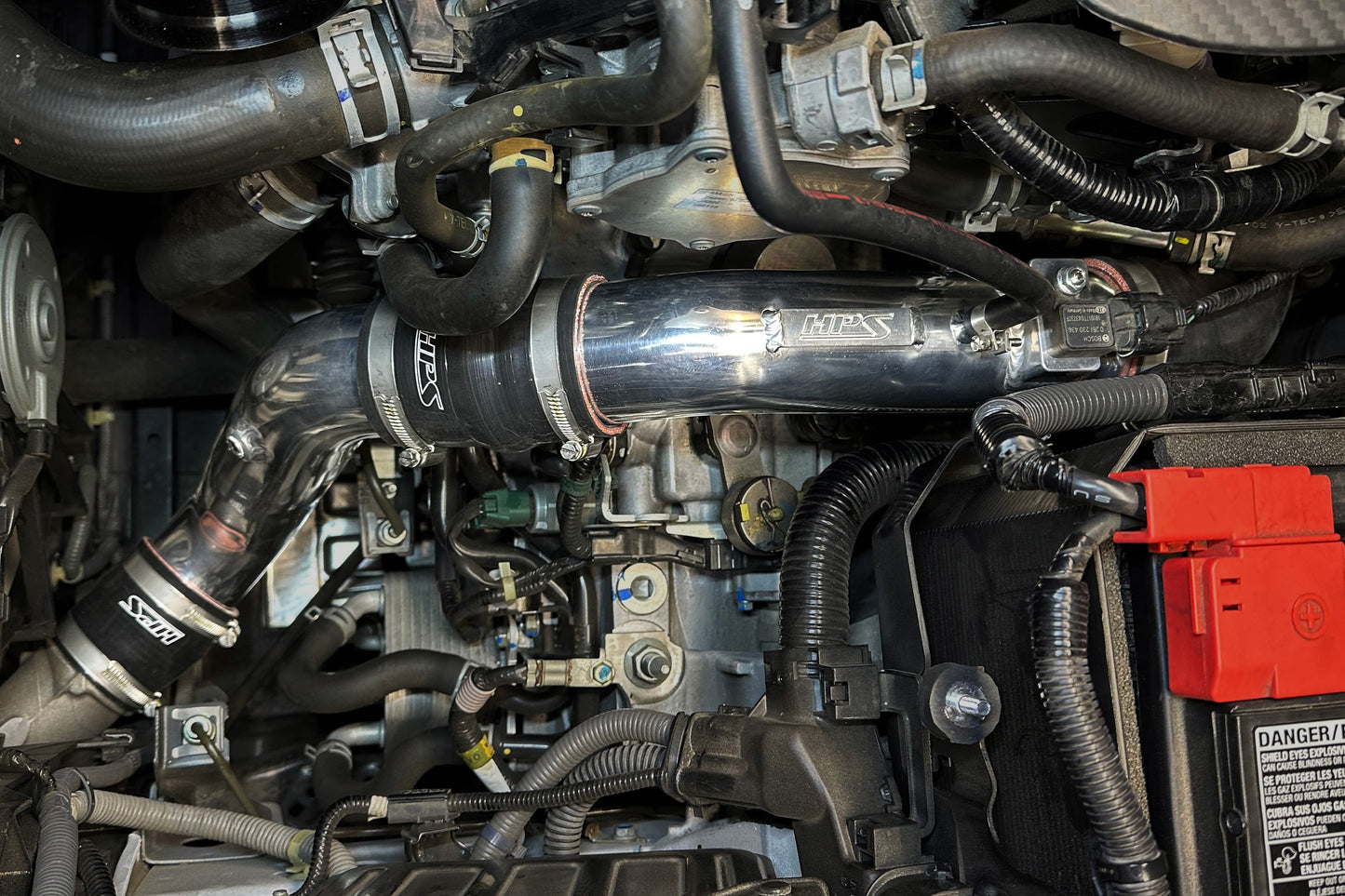 HPS Performance Intercooler Charge Pipe Kit (Cold and Hot Side), Black, 2024 Acura Integra Type S/ 23-24 Honda Civic Type R