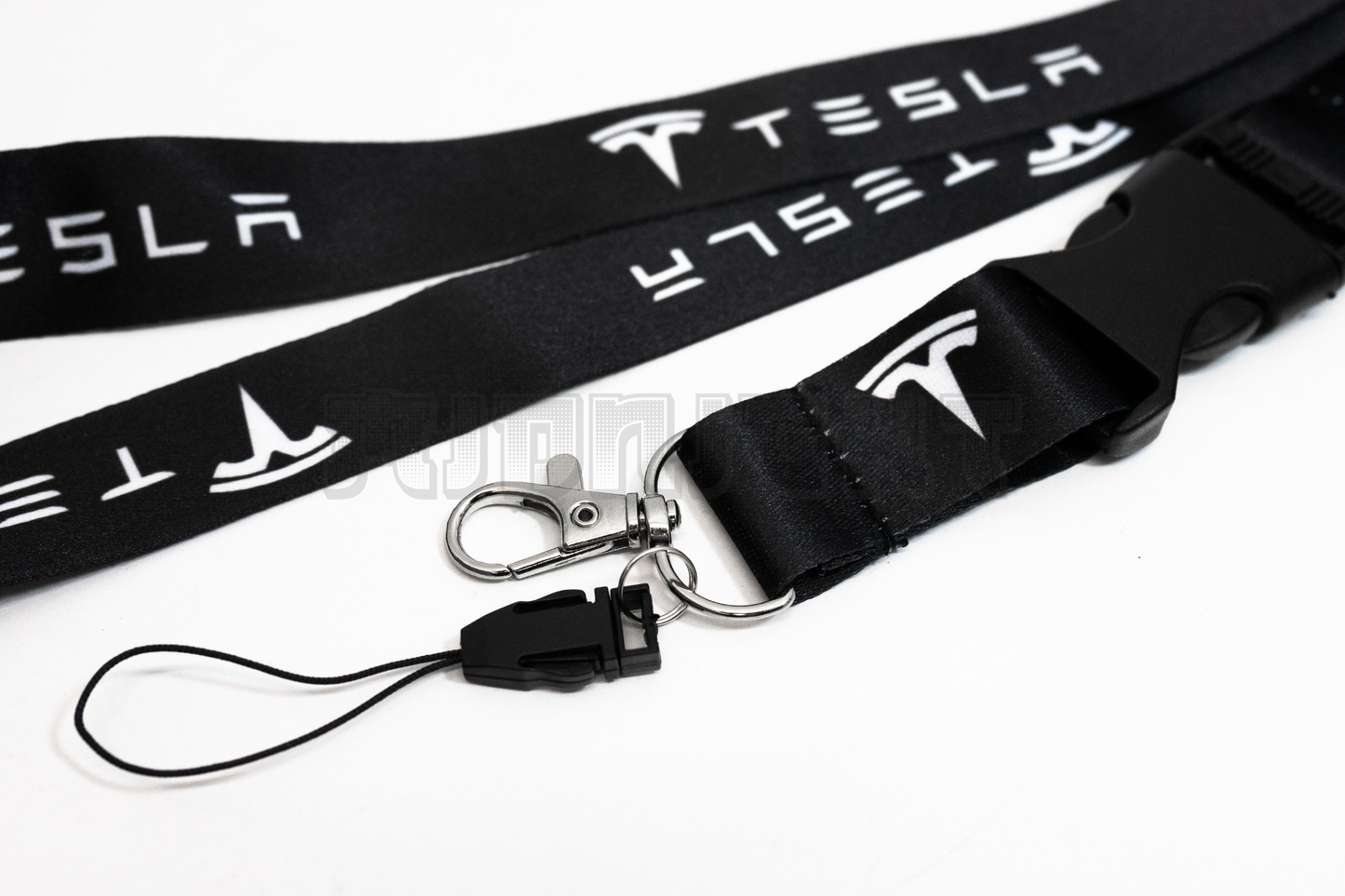 21" Black Nylon Lanyard Quick Release for Tesla
