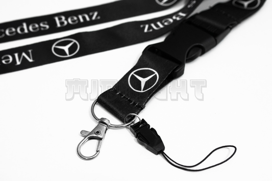 21" Black Nylon Lanyard Quick Release for Mercedes Benz