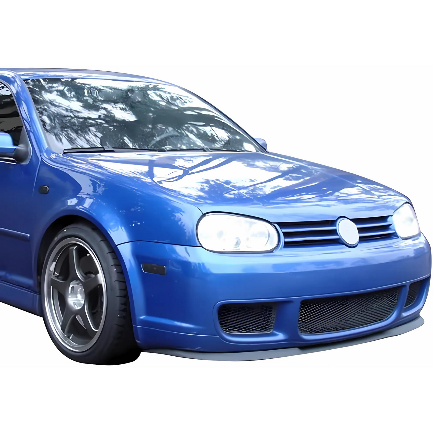 FOR 1999-2005 VOLKSWAGEN GOLF MK4 R32 STYLE FRONT BUMPER COVER W/ STEEL MESH