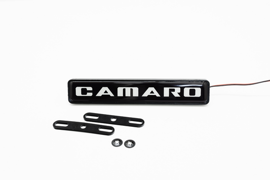 Chevrolet Camaro LED Light Car Front Grille Name Badge Illuminated Emblem