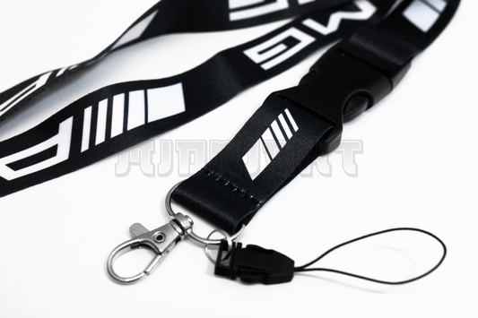 21" Black Nylon Lanyard Quick Release for Mercedes Benz AMG