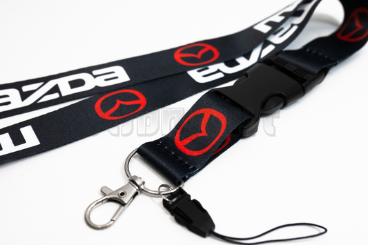 21" Black Nylon JDM Lanyard Quick Release for Mazda
