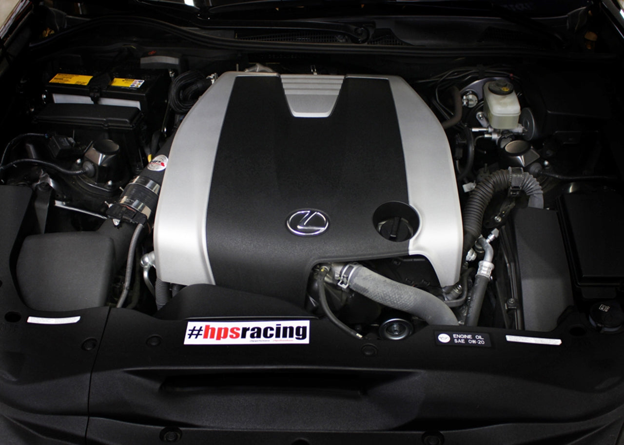 HPS Performance Post MAF Air Intake Tube, Black, 2013-2025 Lexus 3.5L V6 F Sport, 27-198WB