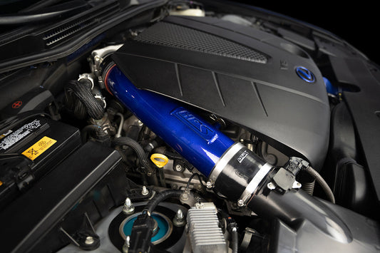 HPS Performance Air Intake Post MAF Aluminum Tube, Blue, 2006-2013 Lexus IS250/ IS350 3.5L V6