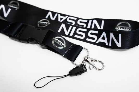 21" Black Nylon JDM Lanyard Quick Release for Nissan