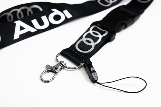 21" Black Nylon Lanyard Quick Release for Audi