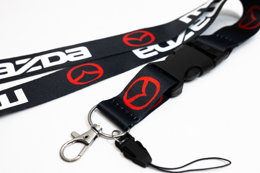 21" Black Nylon JDM Lanyard Quick Release for Mazda