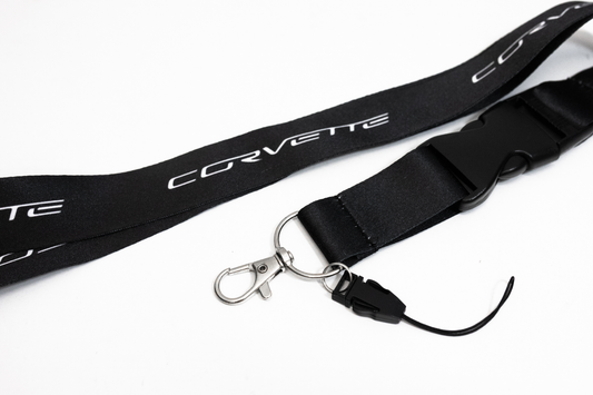 21" Black Nylon Lanyard Quick Release for Chevrolet Corvette