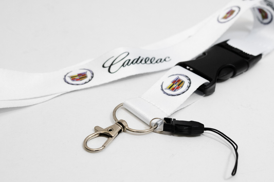 21" White Nylon Lanyard Quick Release for Cadillac