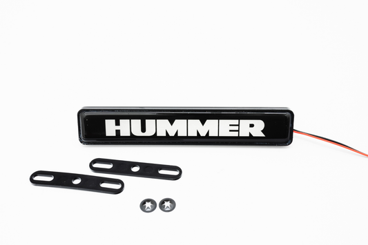 Hummer LED Light Car Front Grille Name Badge Illuminated Emblem
