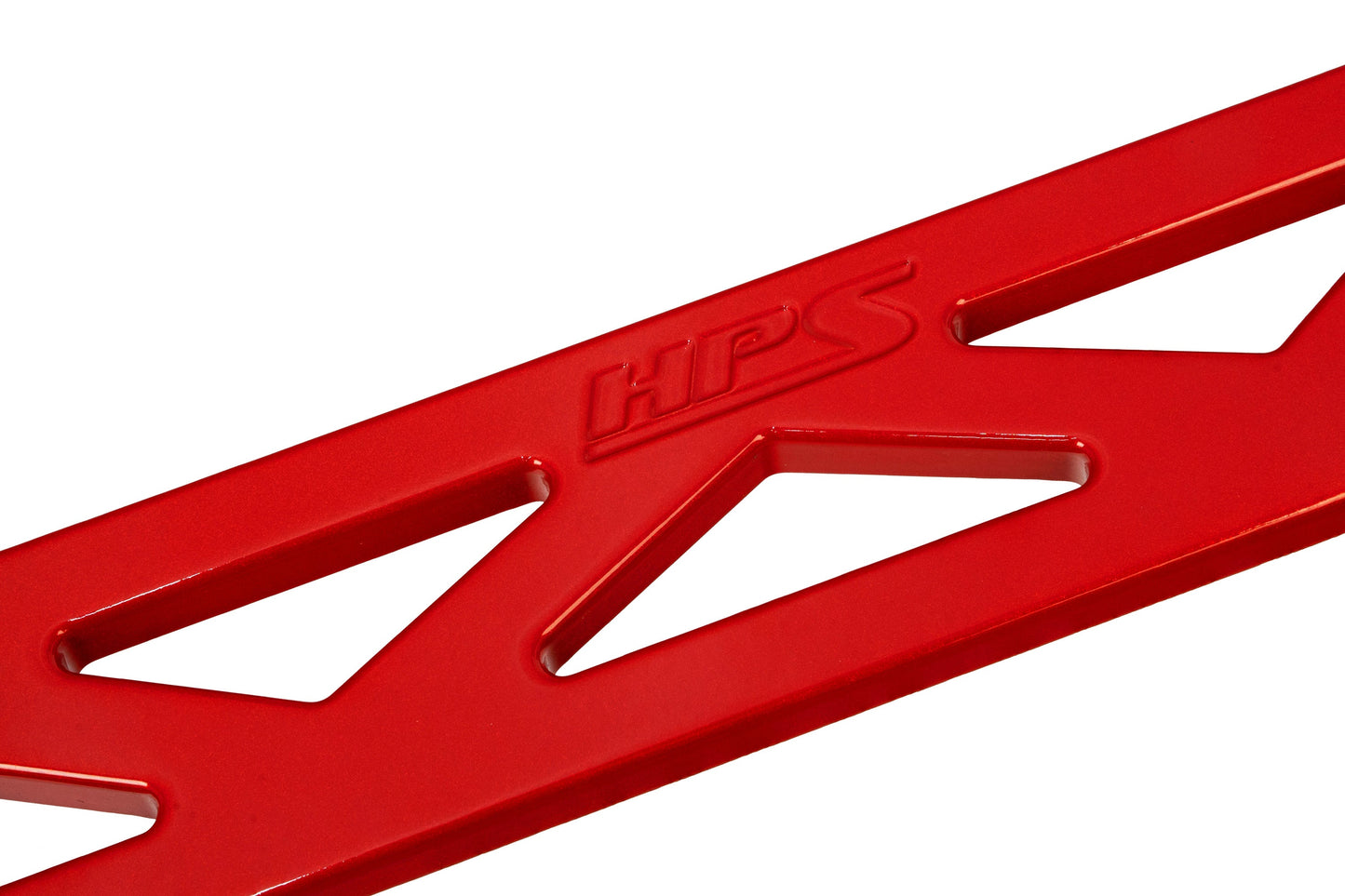 HPS Performance Aluminum Front Strut Tower Brace Bar, Red, 16-17 Lexus IS200t/ 18-20 IS300 2.0L Turbo