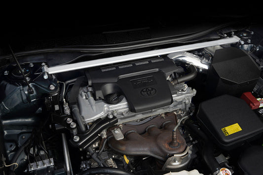 HPS Performance Aluminum Front Strut Tower Brace Bar, Polished, 2012-2014 Toyota Camry 2.5L