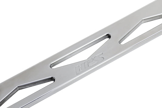 HPS Performance Aluminum Front Strut Tower Brace Bar, Polished, 2015-2019 Subaru Legacy/ Outback