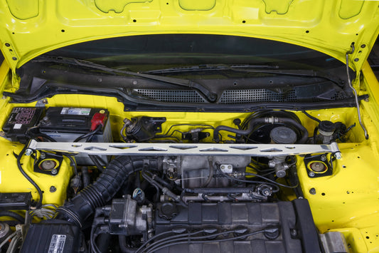 HPS Performance Aluminum Front Strut Tower Brace Bar, Polished, Acura Integra (94-01), 42-120P