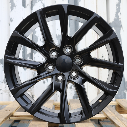 22x9" Matte Black Wheels (6x139.7) Fits Chevy Tahoe Suburban GMC Yukon Cadillac Escalade