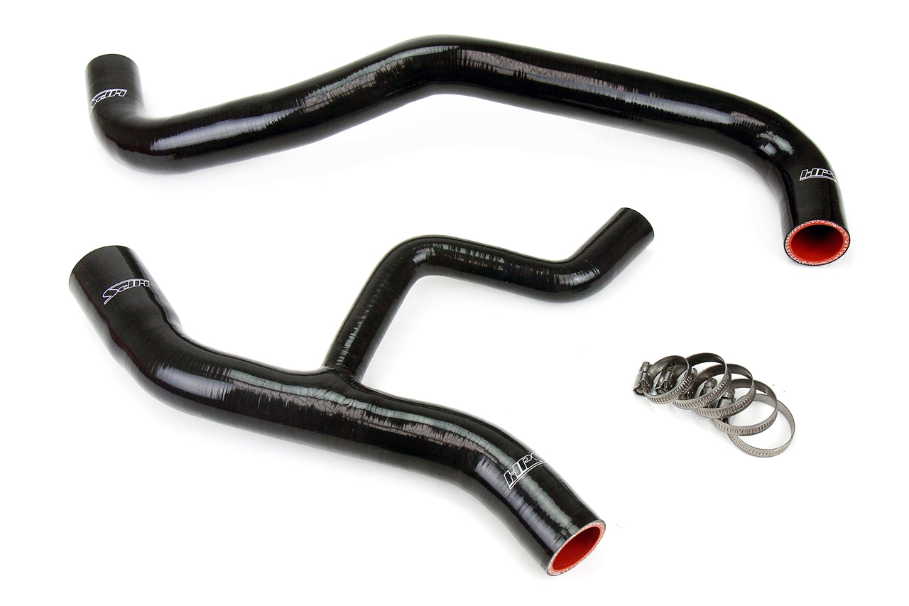 HPS Performance High Temp Reinforced Silicone Radiator Coolant Hose Kit Black 57-1012-BLK