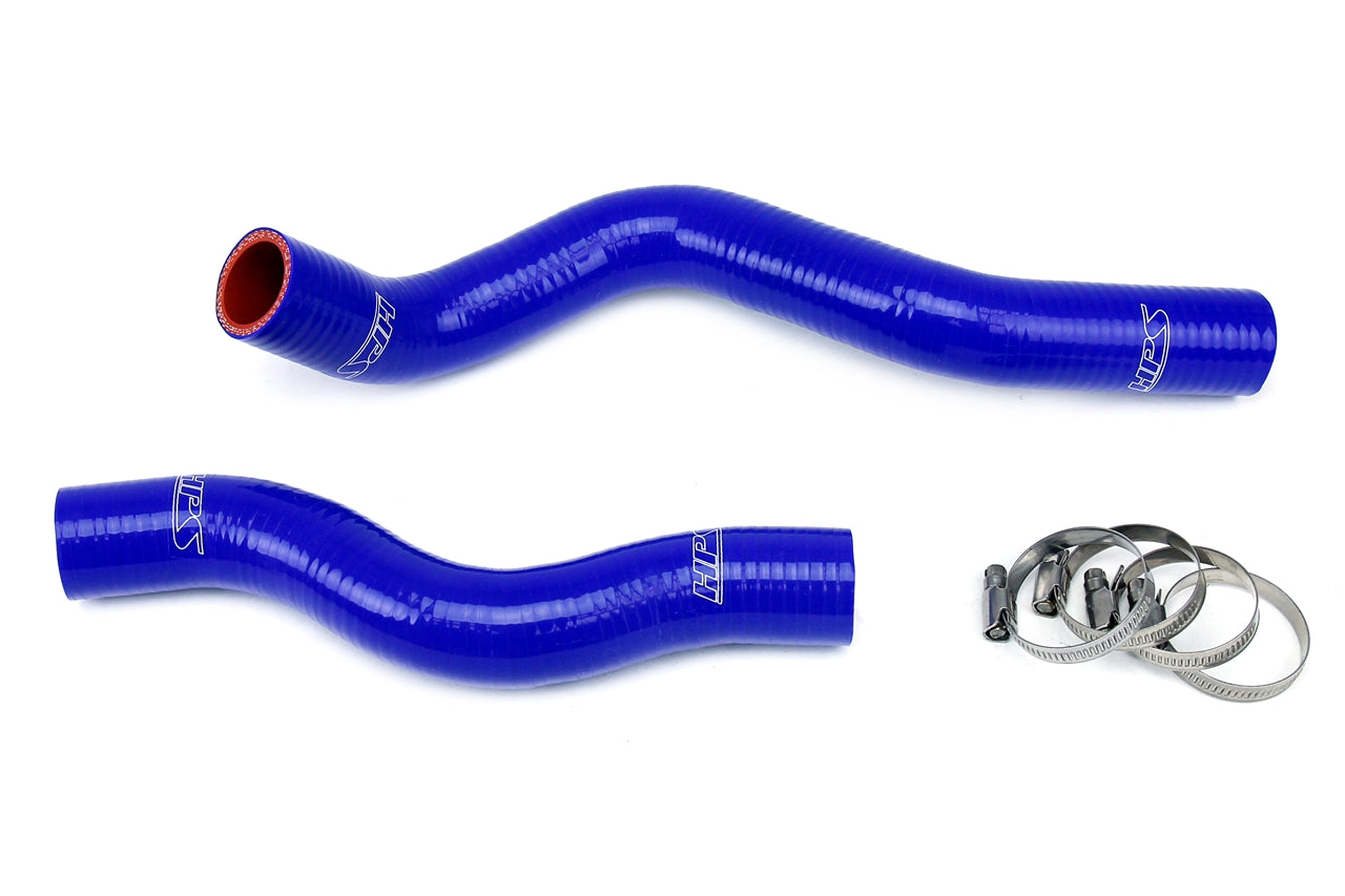 HPS Performance High Temp Reinforced Silicone Radiator Coolant Hose Kit Blue 57-1022-BLUE