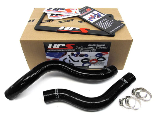 HPS Performance High Temp Reinforced Silicone Radiator Coolant Hose Kit, Black, Mitsubishi Eclipse 1G 2.0L (90-94), 57-1038-BLK