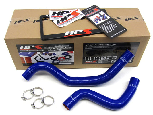 HPS Performance High Temp Reinforced Silicone Radiator Coolant Hose Kit, Blue, Mitsubishi Lancer EVO 7/8 (01-05), 57-1040-BLUE