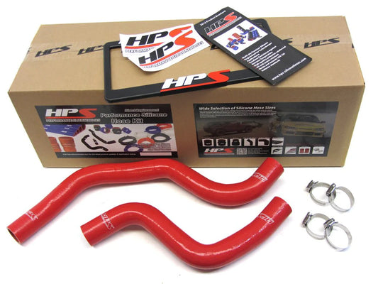 HPS Performance High Temp Reinforced Silicone Radiator Coolant Hose Kit, Red, Mitsubishi Lancer EVO 7/8 (01-05), 57-1040-RED