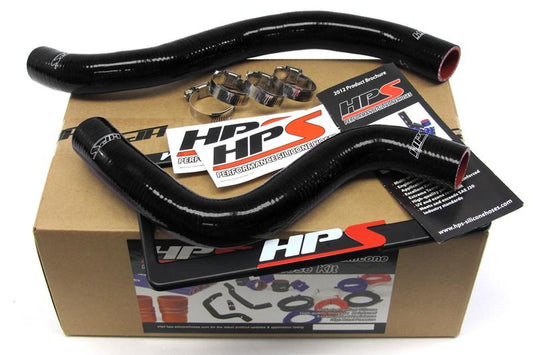 HPS Performance High Temp Reinforced Silicone Radiator Coolant Hose Kit, Black, Mitsubishi Lancer EVO 9 (05-07), 57-1042-BLK