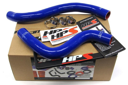 HPS Performance High Temp Reinforced Silicone Radiator Coolant Hose Kit, Blue, Mitsubishi Lancer EVO 9 (05-07), 57-1042-BLUE