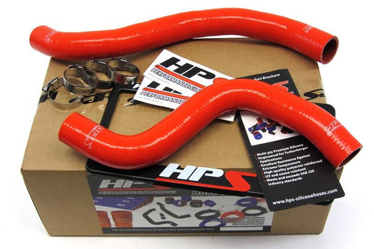 HPS Performance High Temp Reinforced Silicone Radiator Coolant Hose Kit, Red, Mitsubishi Lancer EVO 9 (05-07), 57-1042-RED