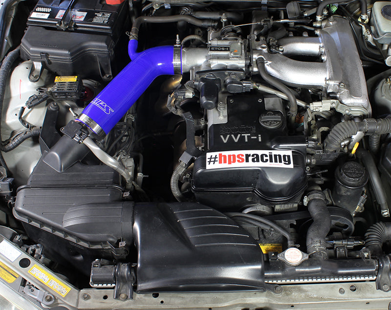 HPS Performance High Temp Reinforced Silicone Air Intake Hose Kit, Blue, 2001-2005 Lexus IS300 I6 3.0L