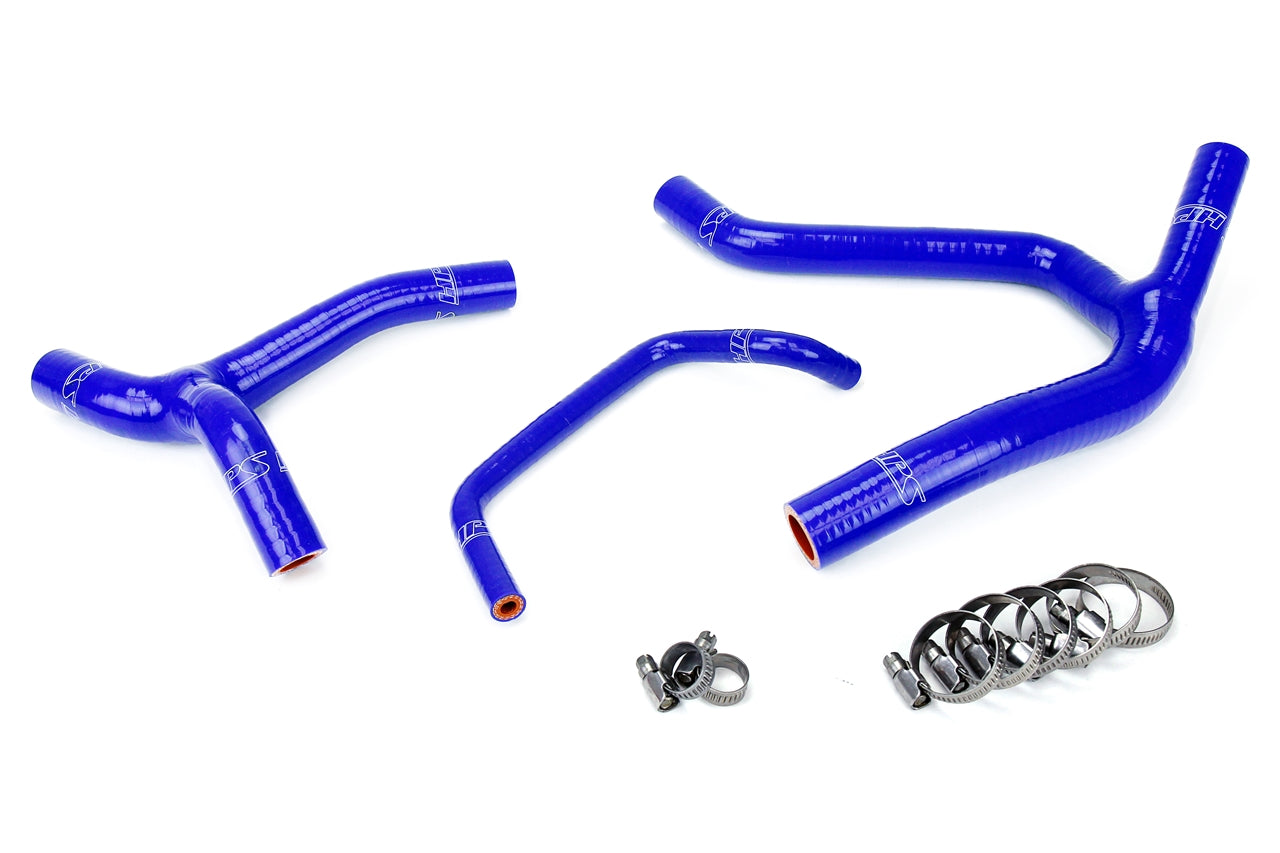 HPS Performance High Temp Reinforced Silicone Radiator Coolant Hose Kit Blue 57-1244-BLUE