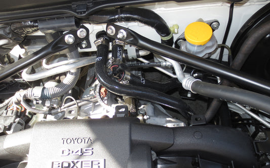 HPS Performance High Temp Reinforced Silicone Heater Coolant Hose Kit, Black, FR-S (13-16) BRZ (13-20) 86 (17-20), 57-1282-BLK