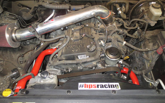 HPS Performance High Temp Reinforced Silicone Radiator Coolant Hose Kit, Red, 2005-2018 Toyota Tacoma 2.7L 4Cyl