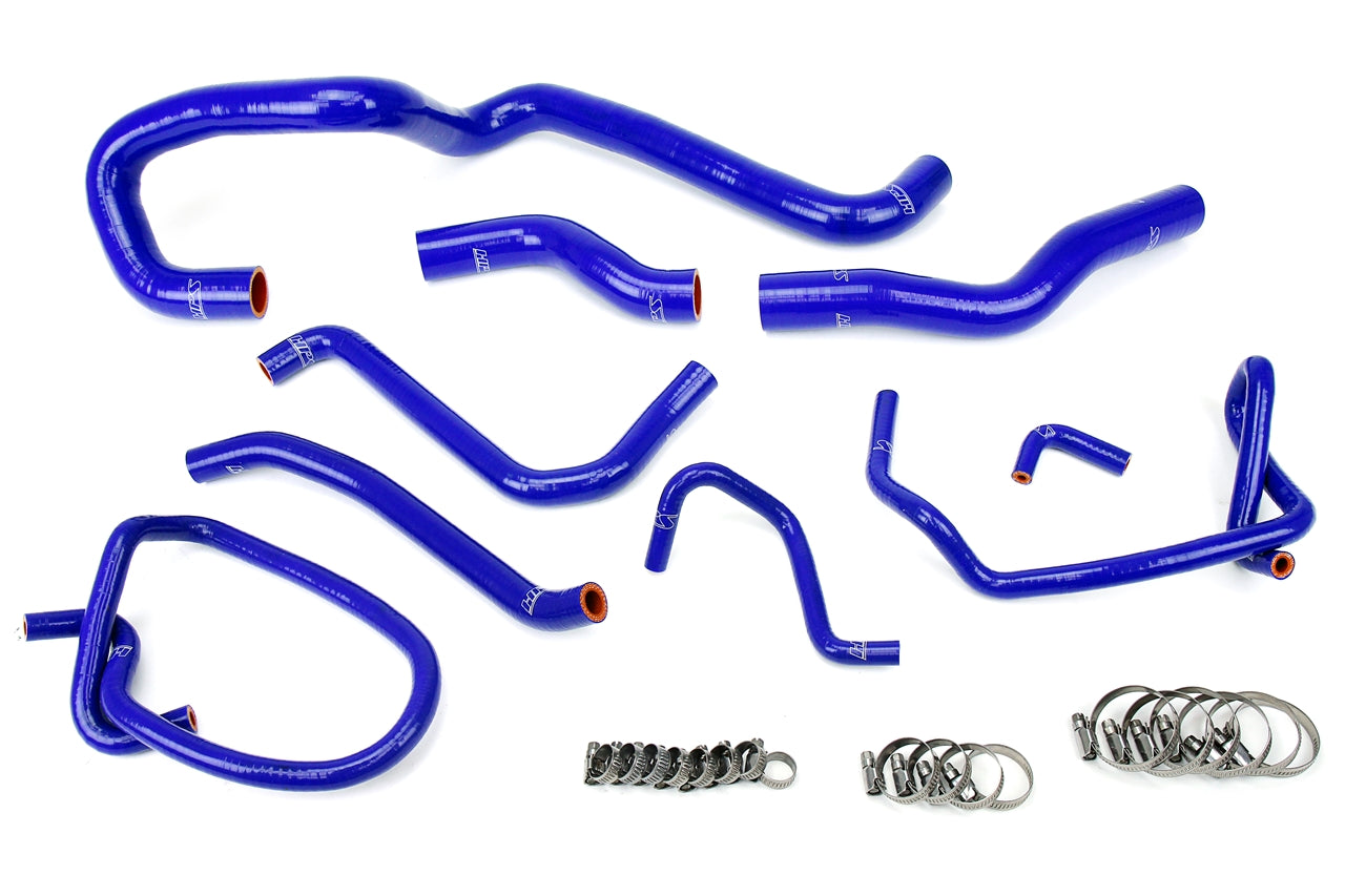 HPS Performance High Temp Reinforced Silicone Radiator Coolant Hose Kit Blue 57-1423-BLUE