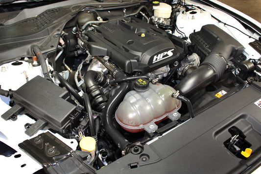 HPS Performance High Temp Reinforced Silicone Radiator and Heater Coolant Hose Kit, Black, 2015-2019 Ford Mustang Ecoboost 2.3L Turbo