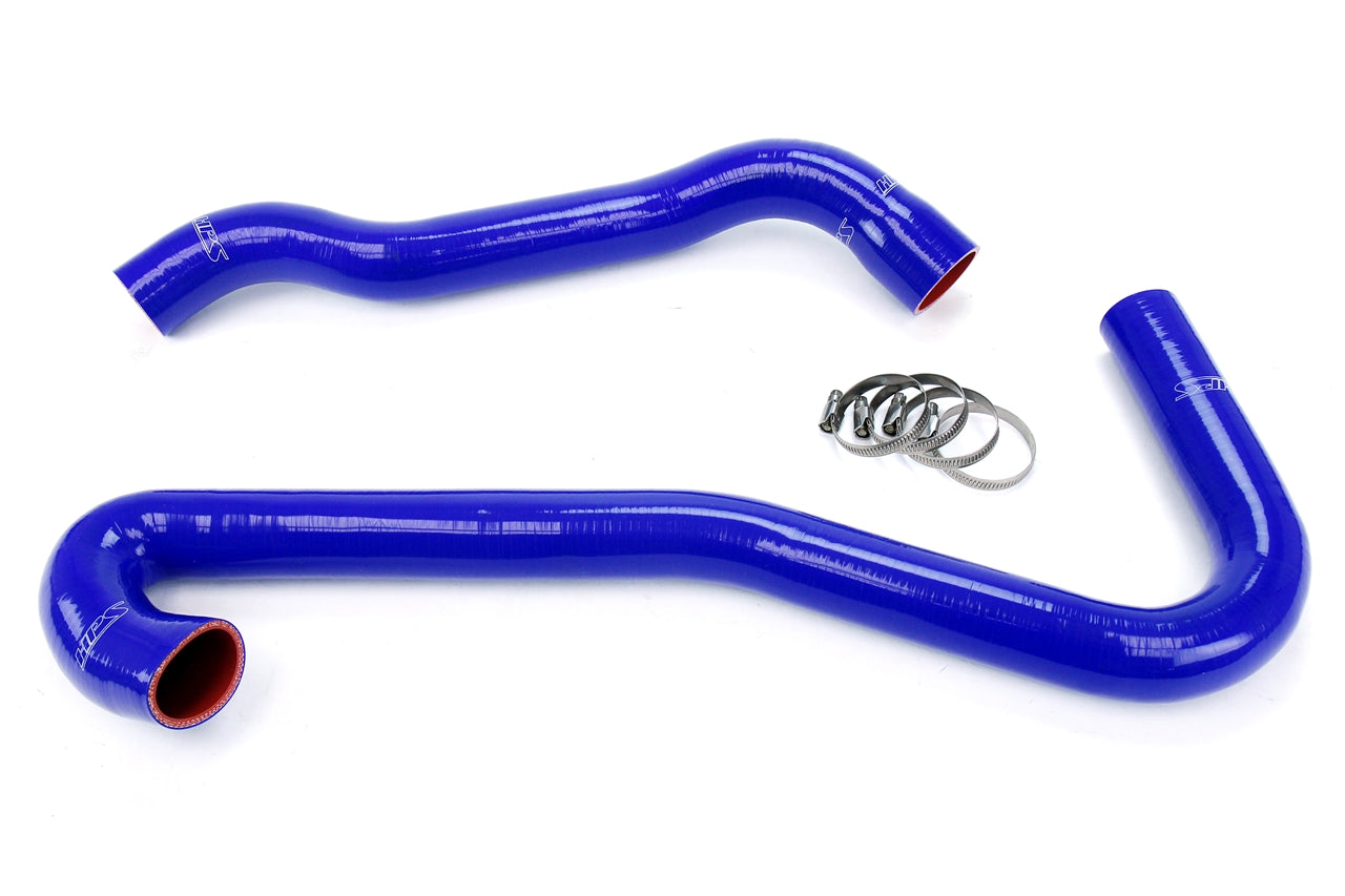 HPS Performance High Temp Reinforced Silicone Radiator Coolant Hose Kit Blue 57-1453-BLUE