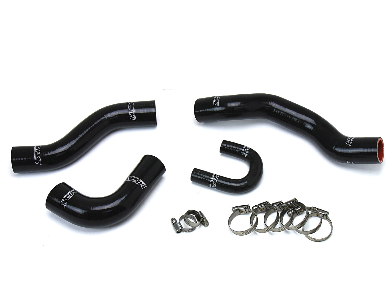 HPS Performance High Temp Reinforced Silicone Radiator Coolant Hose Kit Black 57-1477-BLK