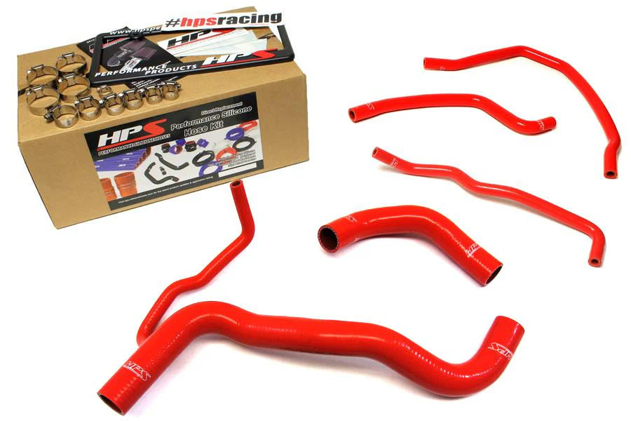 HPS Performance High Temp Reinforced Silicone Radiator Coolant Hose Kit, Red, Scion tC (11-15), 57-1479-RED
