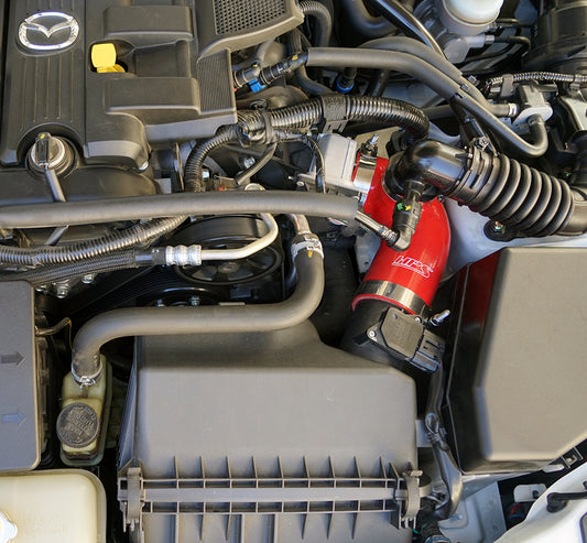 HPS Performance High Temp Reinforced Silicone Air Intake Hose Kit, Black, 2009-2015 Mazda MX-5 Miata NC2 NC3 2.0L