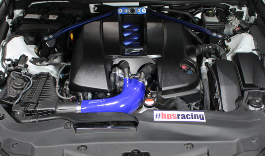 HPS Performance High Temp Reinforced Silicone Air Intake Hose Kit, Blue, 15-24 Lexus RCF/ 16-20 Lexus GSF/ 2022 Lexus IS500 V8 5.0L