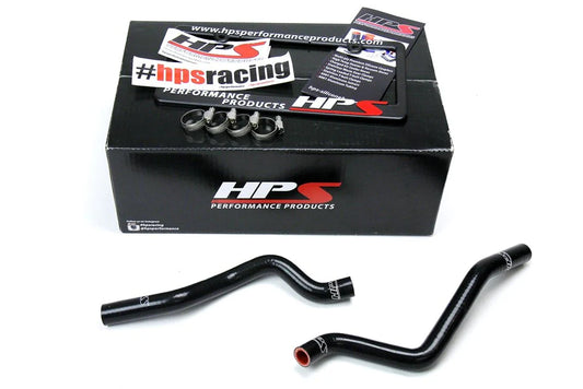 HPS Performance High Temp Reinforced Silicone Heater Coolant Hose Kit, Black, Mitsubishi Lancer 2.0L 2.4L DE ES GTS (08-17), 57-1529-BLK