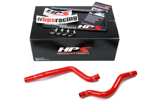 HPS Performance High Temp Reinforced Silicone Heater Coolant Hose Kit, Red, Mitsubishi Lancer 2.0L 2.4L DE ES GTS (08-17), 57-1529-RED