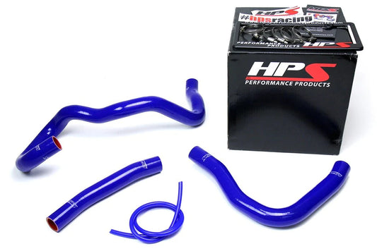 HPS Performance High Temp Reinforced Silicone Radiator Coolant Hose Kit, Blue, Mitsubishi Lancer 2.0L 2.4L DE ES GTS (08-17), 57-1530-BLUE