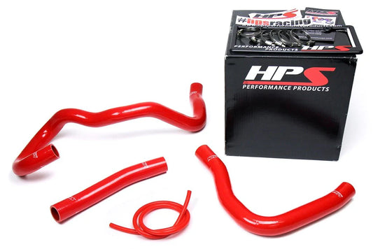 HPS Performance High Temp Reinforced Silicone Radiator Coolant Hose Kit, Red, Mitsubishi Lancer 2.0L 2.4L DE ES GTS (08-17), 57-1530-RED