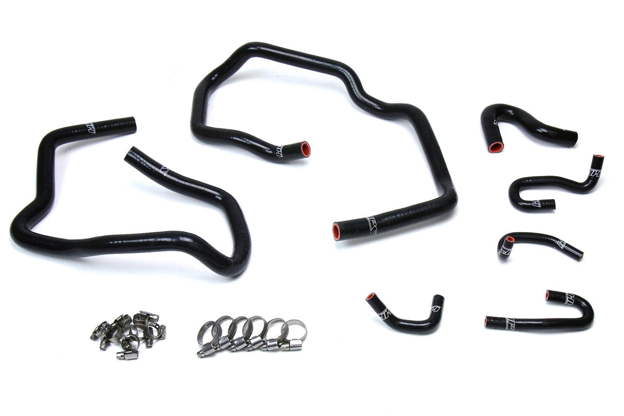 HPS Performance High Temp Reinforced Silicone Heater Coolant Hose Kit Black 57-1547-BLK
