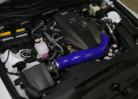 HPS Performance High Temp Reinforced Silicone Air Intake Hose Kit, Blue, Lexus 2.0L Turbo, 57-1585-BLUE