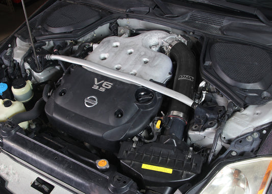 HPS Performance High Temp Reinforced Silicone Air Intake Hose Kit, Black, 2003-2006 Nissan 350Z 3.5L V6